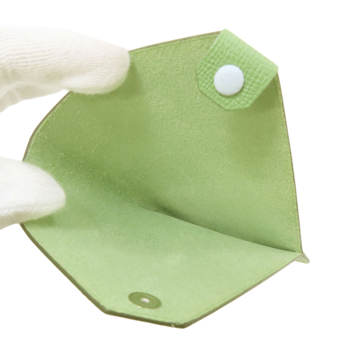 HERMES Tarmac PM Passport Case, Vale Cricket, Silver Hardware Accessory pouch Epsom Ladies [Used]