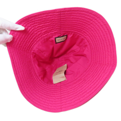 GUCCI 729470 Double G Bucket Hat hat Nylon Ladies [Used]