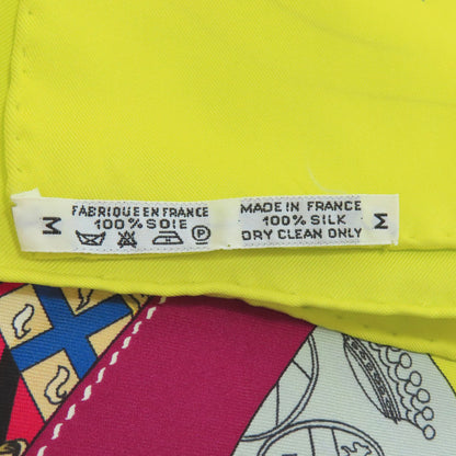 HERMES Carre90 Drawings and Symbols Scarf Silk Ladies [Used]