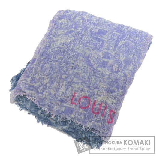LOUIS VUITTON All-over street pattern Scarf Cashmere SilkLadies [Used]