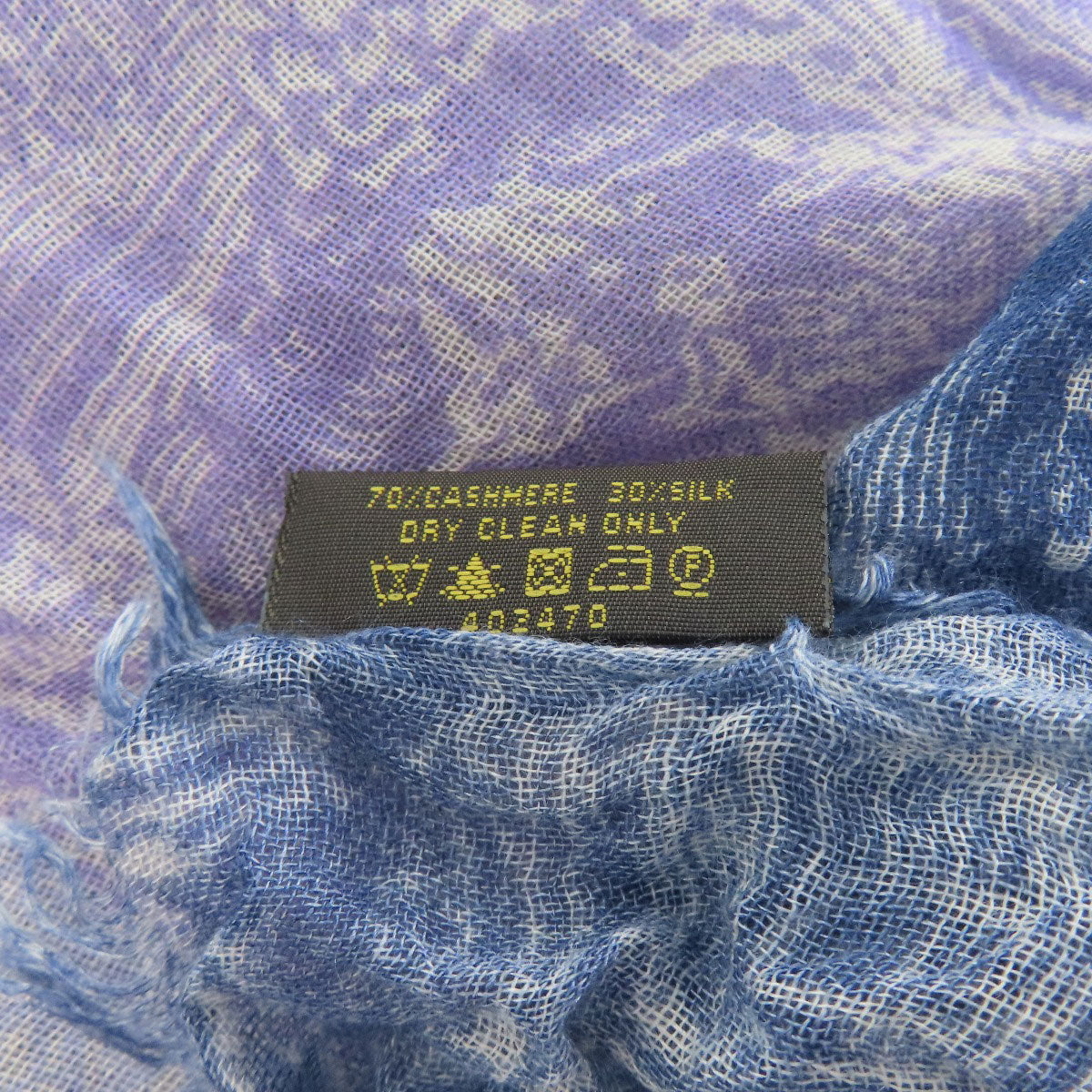 LOUIS VUITTON All-over street pattern Scarf Cashmere SilkLadies [Used]
