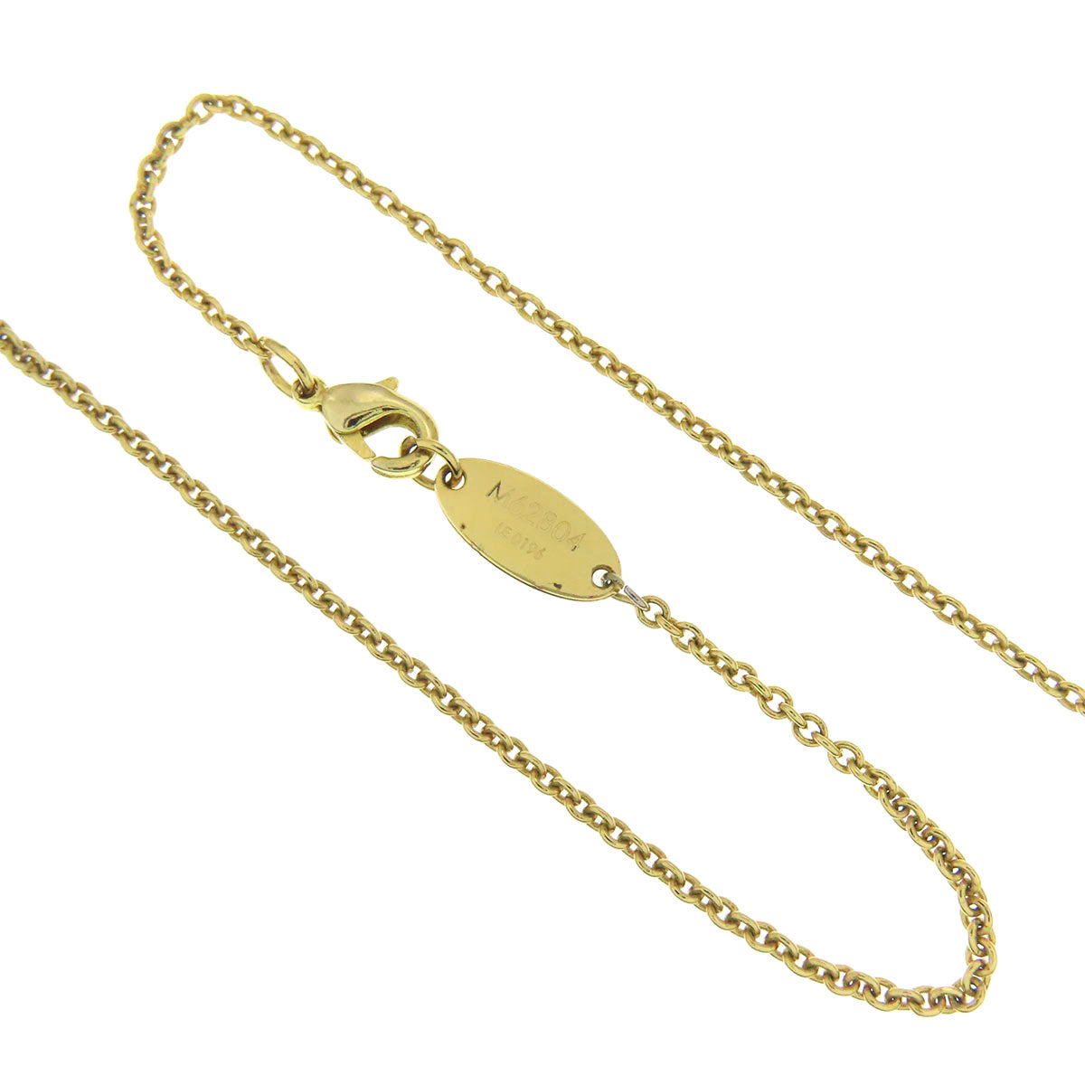 LOUIS VUITTON M62804 Lucky gram Necklace Gold Plated Ladies [Used]