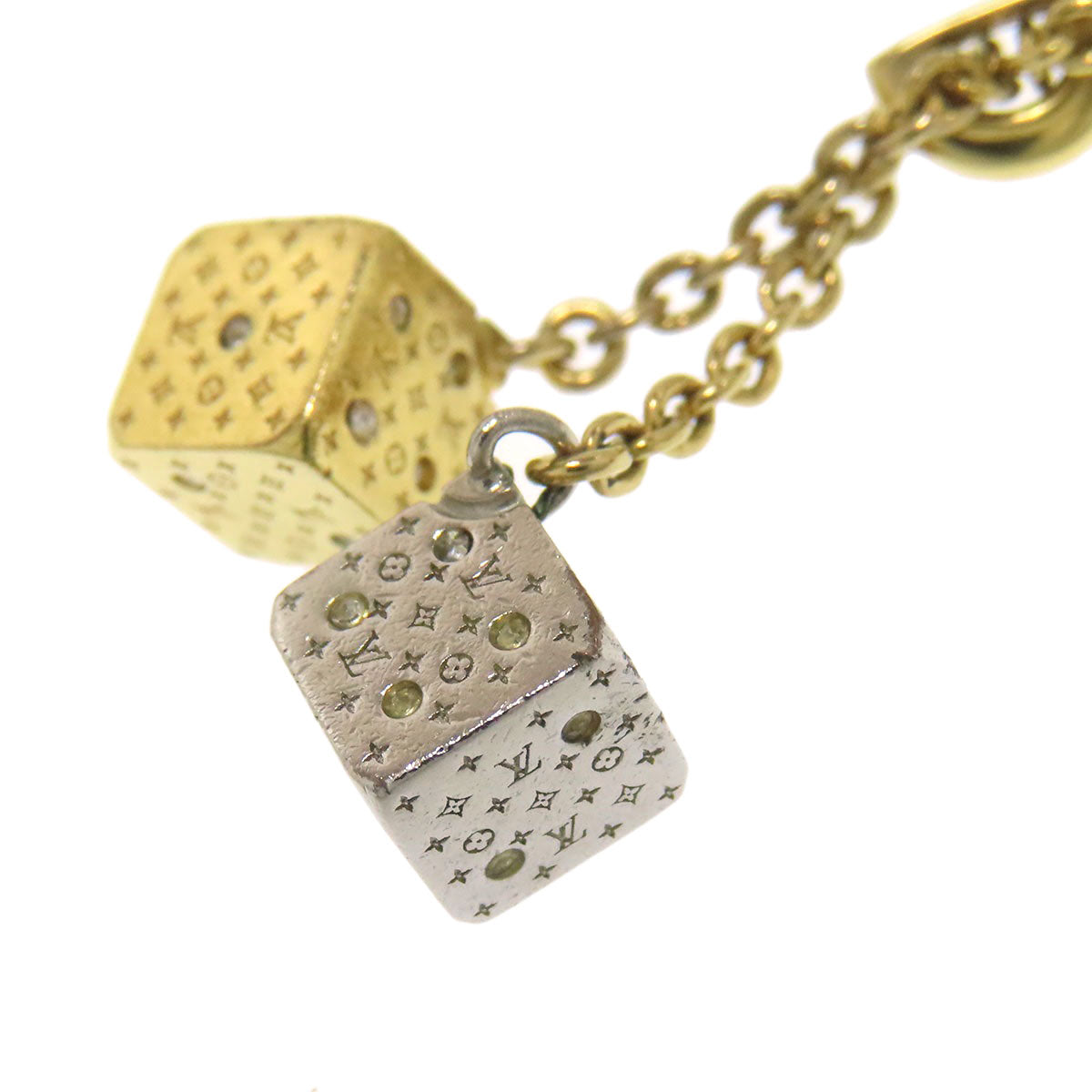 LOUIS VUITTON M62804 Lucky gram Necklace Gold Plated Ladies [Used]