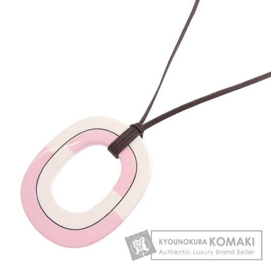 HERMES Issum PM Necklace Buffalo horn Ladies [Used]