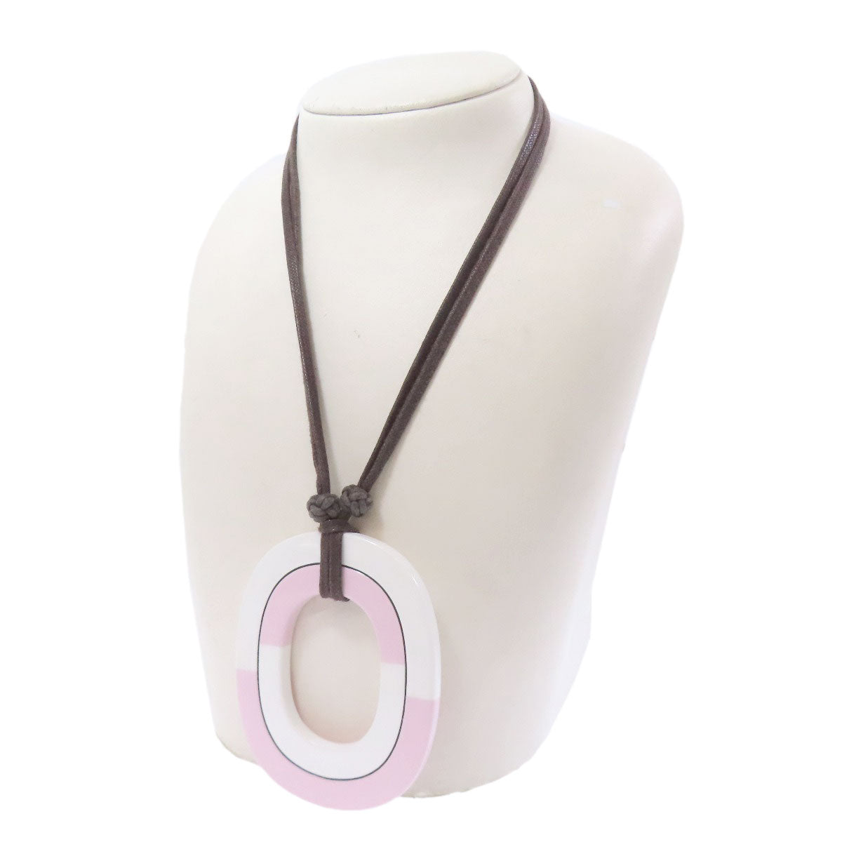 HERMES Issum PM Necklace Buffalo horn Ladies [Used]