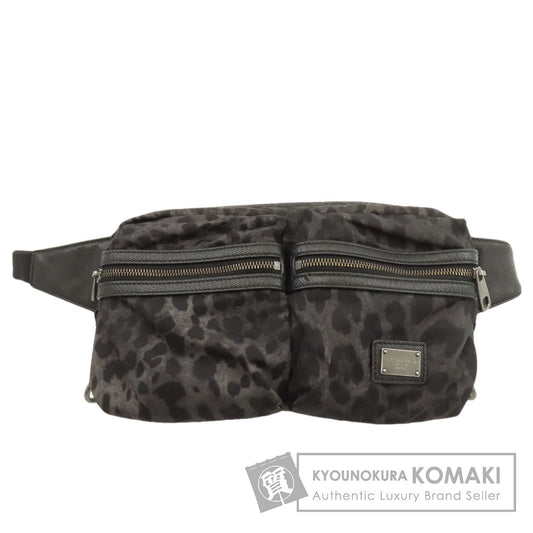 Dolce&Gabbana Leopard pattern Hip bag, waist bag Nylon Ladies [Used]