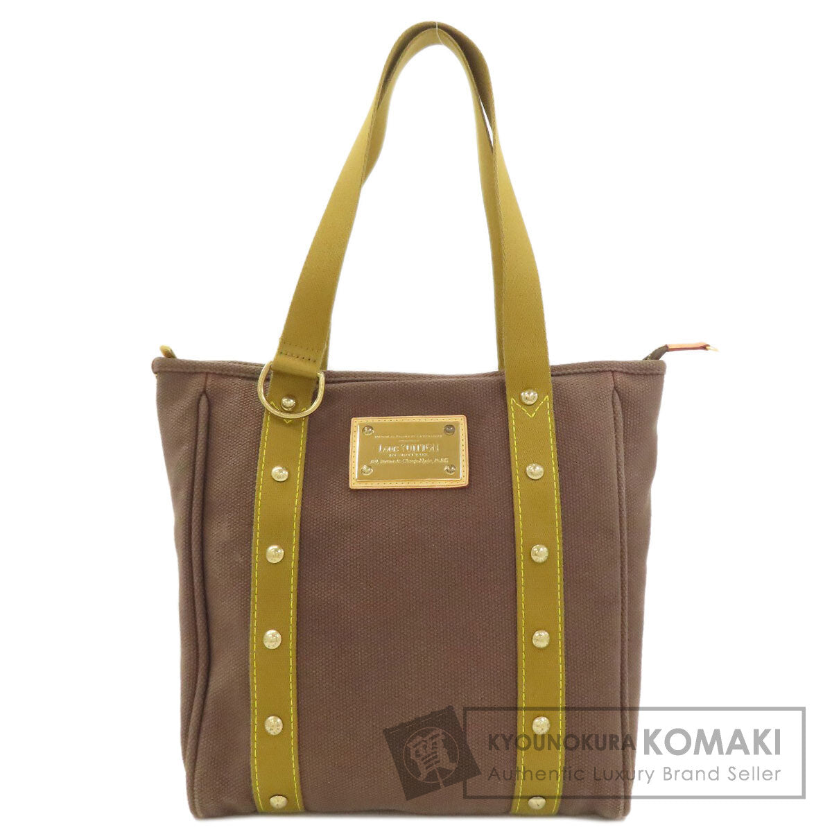 LOUIS VUITTON M40086 Antigua line hippo MM Tote Bag Canvas Ladies [Used]