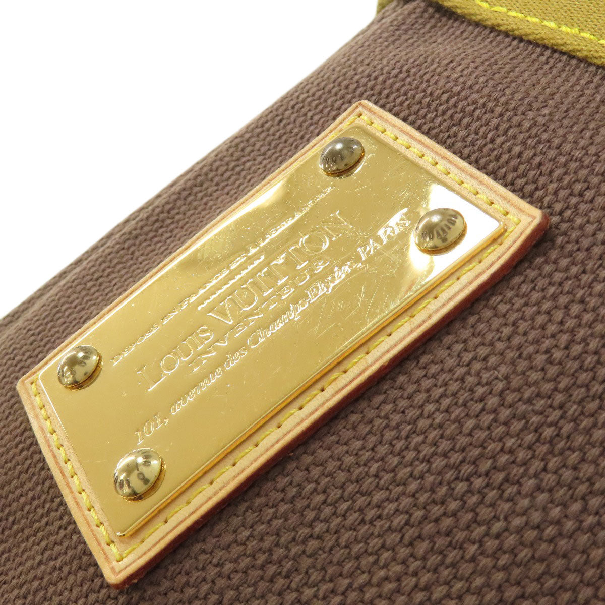 LOUIS VUITTON M40086 Antigua line hippo MM Tote Bag Canvas Ladies [Used]