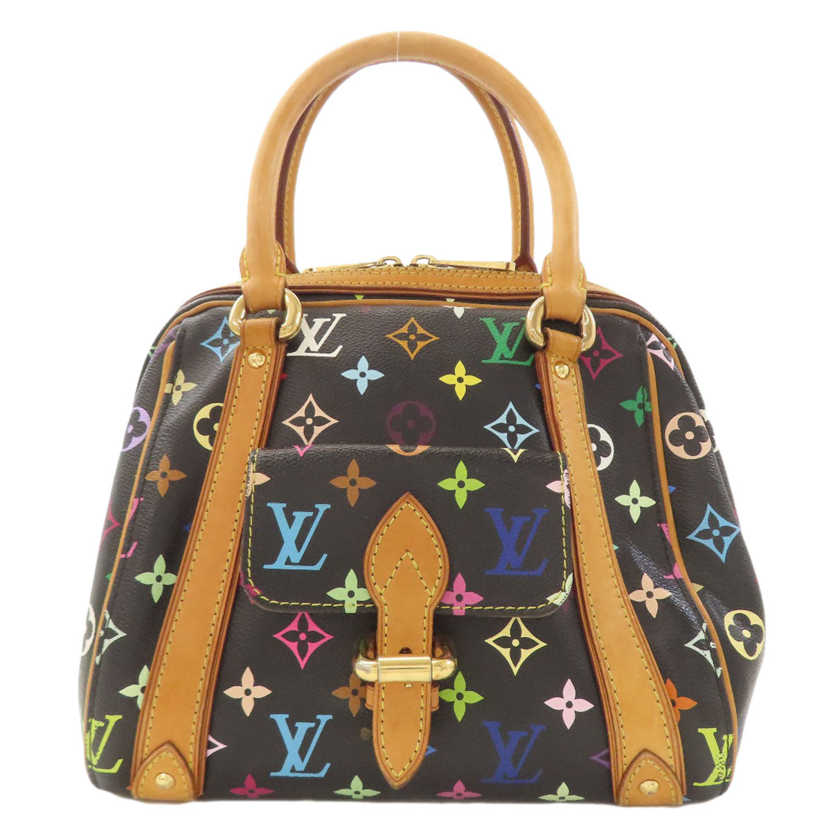LOUIS VUITTON M40097 Priscilla Handbag Monogram Multicolore canvas Ladies [Used]