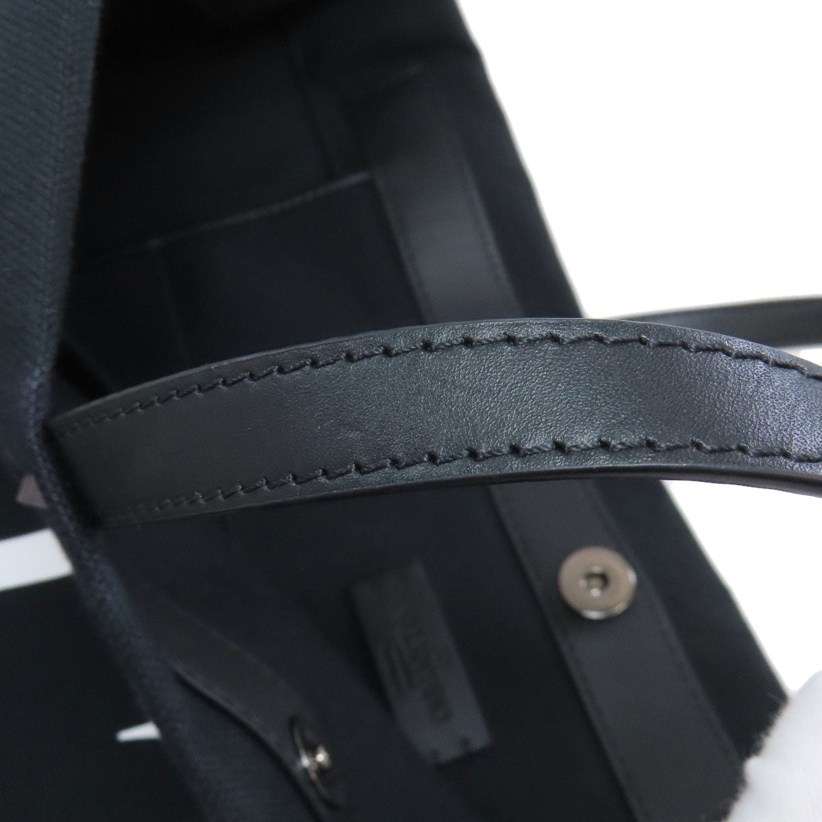 VALENTINO Studs Tote Bag Canvas Ladies [Used]