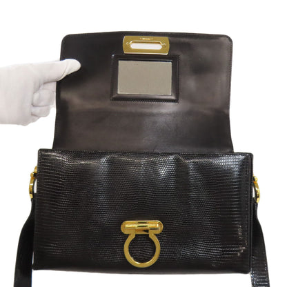 Salvatore Ferragamo GanciniHardware Shoulder Bag Leather Ladies [Used]