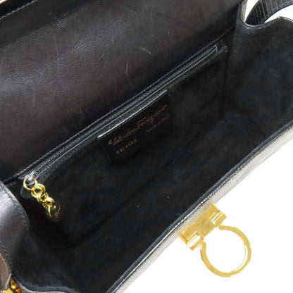 Salvatore Ferragamo GanciniHardware Shoulder Bag Leather Ladies [Used]