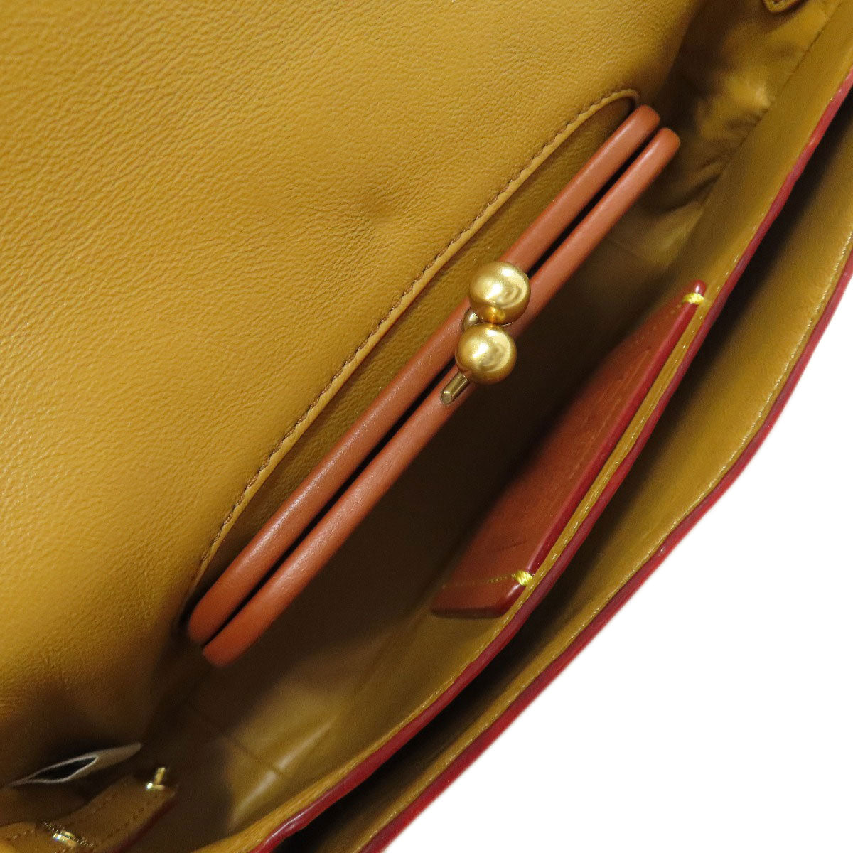 COACH 20215 Dinky Flower Motif Shoulder Bag Leather Ladies [Used]