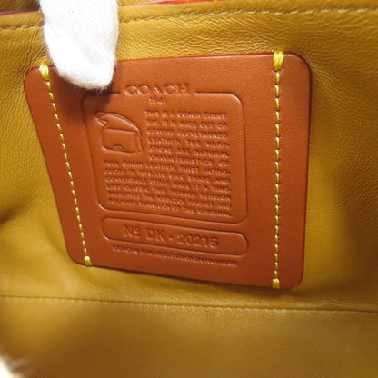 COACH 20215 Dinky Flower Motif Shoulder Bag Leather Ladies [Used]