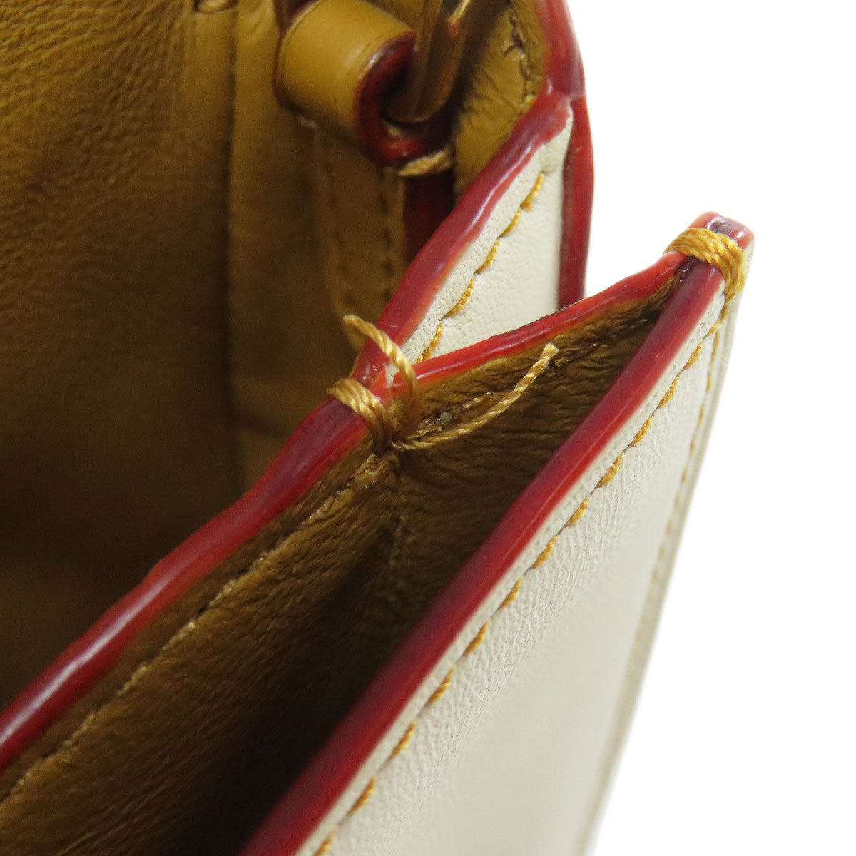 COACH 20215 Dinky Flower Motif Shoulder Bag Leather Ladies [Used]