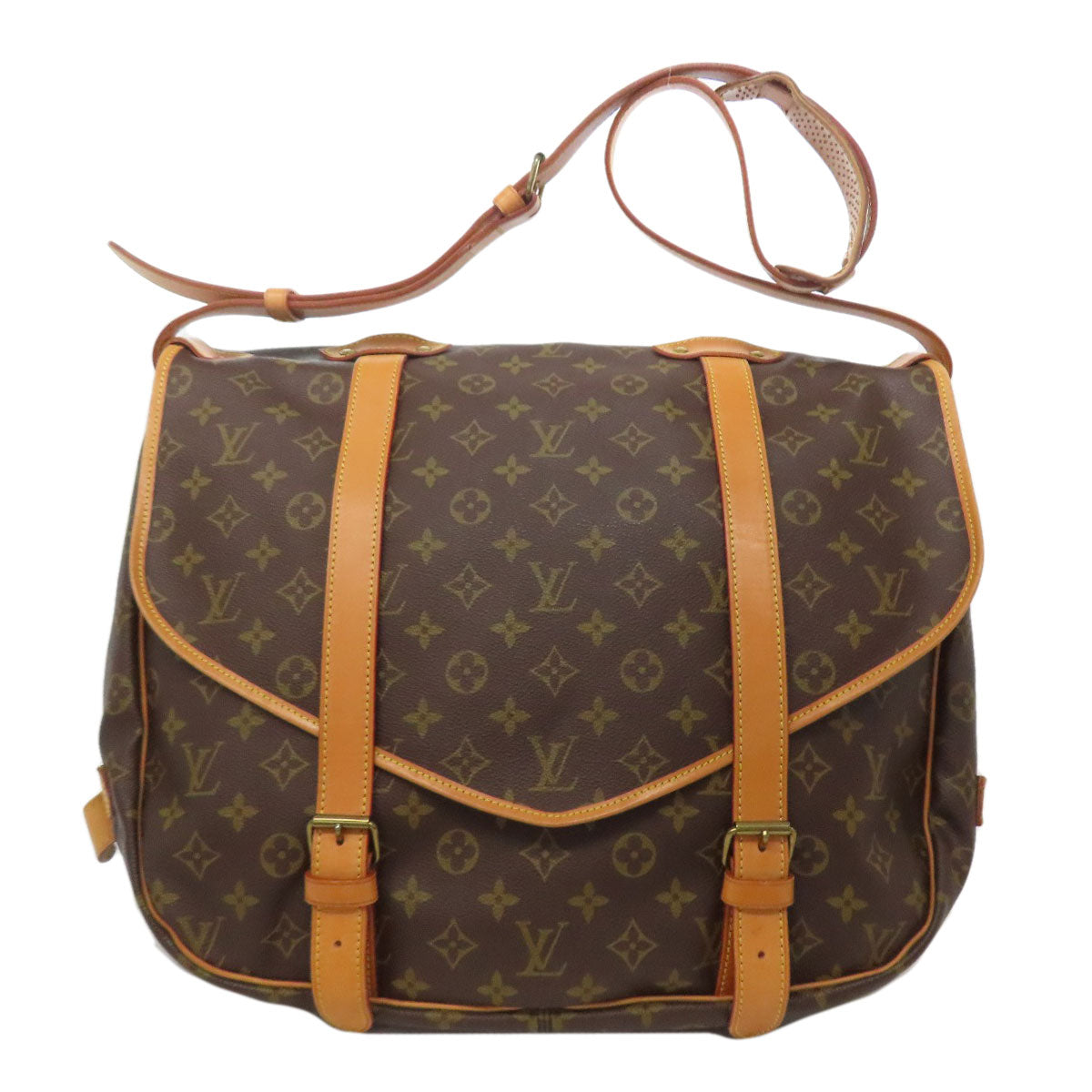 LOUIS VUITTON M42252 Saumur 43 LL Shoulder Bag Monogram canvas Ladies [Used]