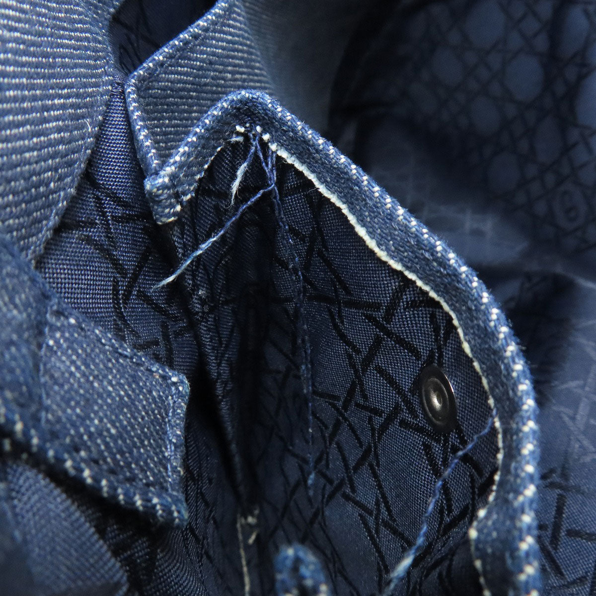 CHRISTIAN DIOR Lady Dior Handbag Denim Ladies [Used]