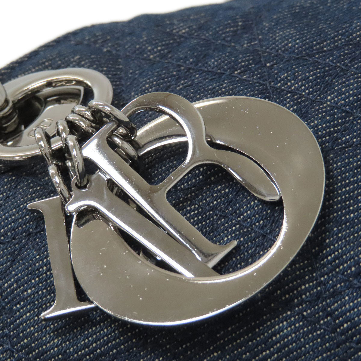 CHRISTIAN DIOR Lady Dior Handbag Denim Ladies [Used]