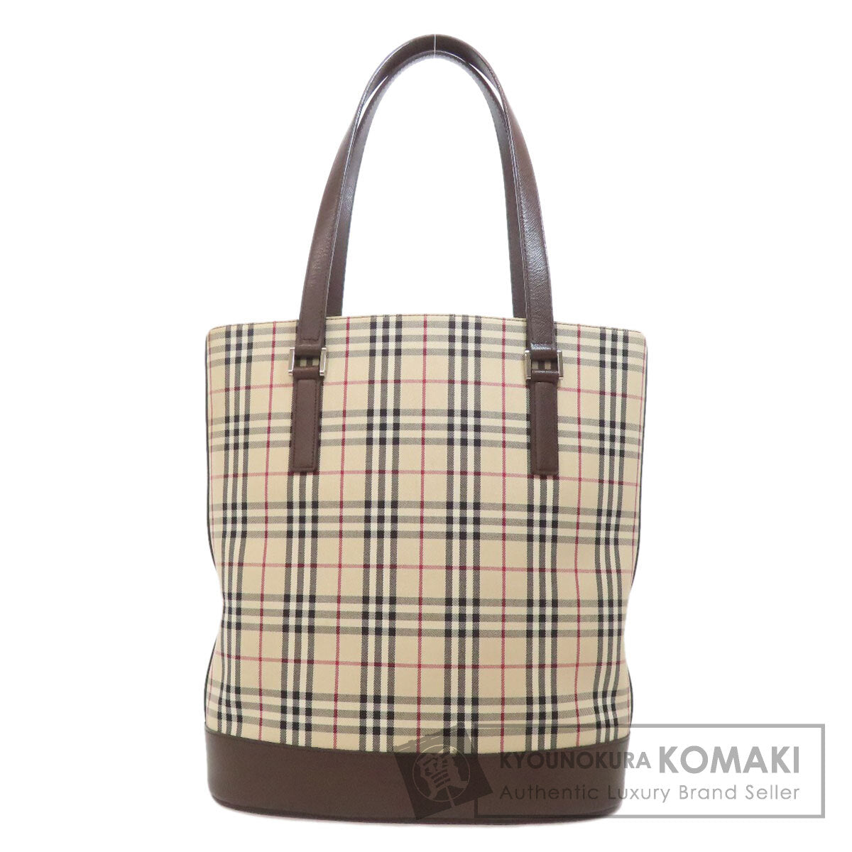BURBERRY Nova Check Tote Bag Canvas Ladies [Used]