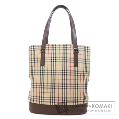 BURBERRY Nova Check Tote Bag Canvas Ladies [Used]