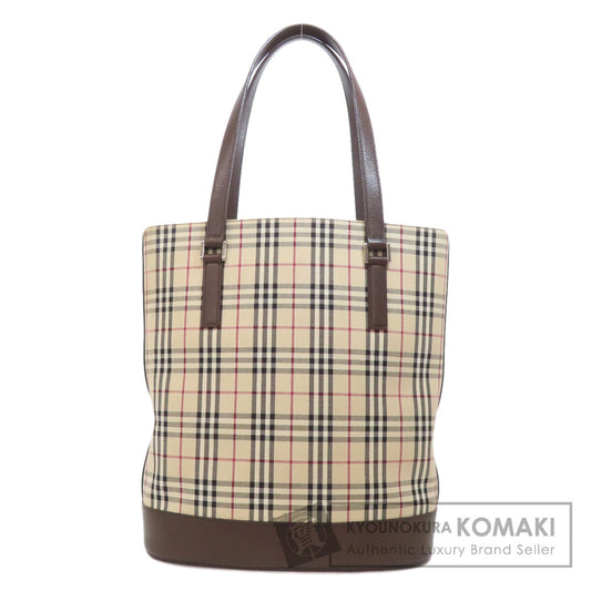 BURBERRY Nova Check Tote Bag Canvas Ladies [Used]