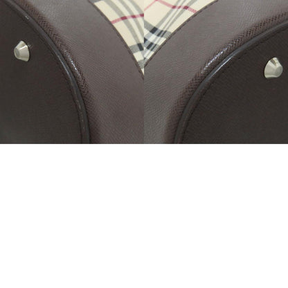 BURBERRY Nova Check Tote Bag Canvas Ladies [Used]