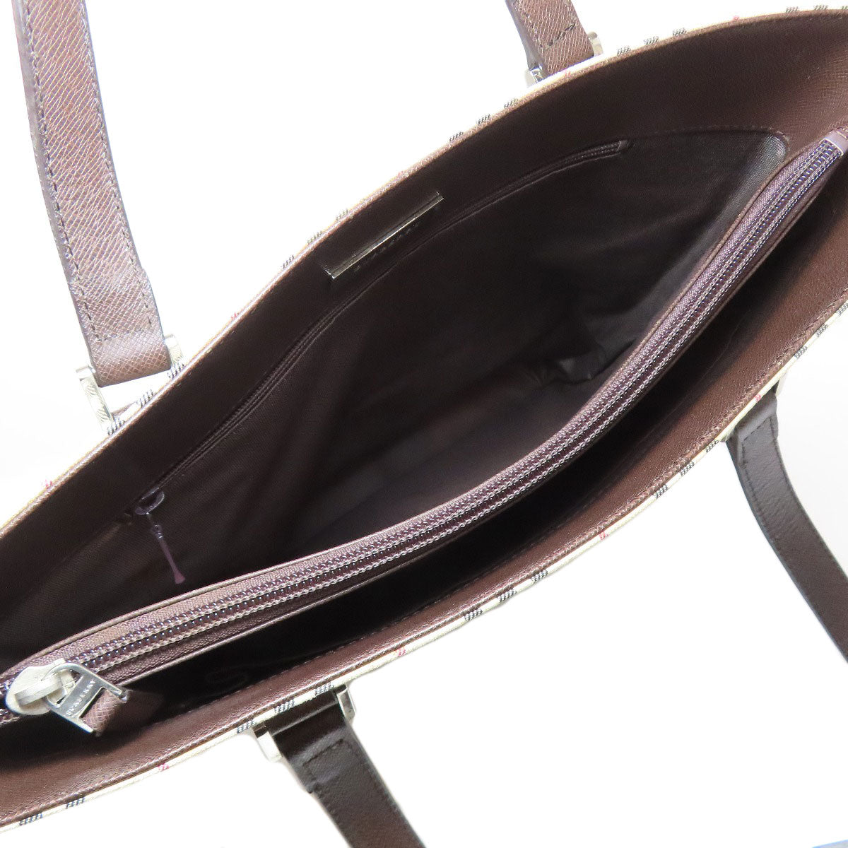 BURBERRY Nova Check Tote Bag Canvas Ladies [Used]