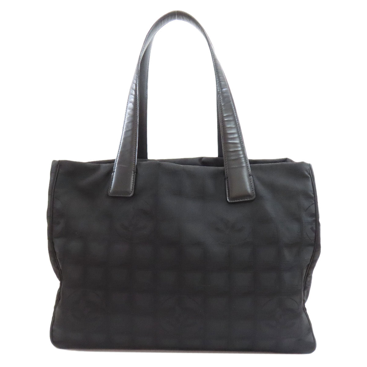 CHANEL New Travel MM Tote Bag Nylon jacquard Ladies [Used]