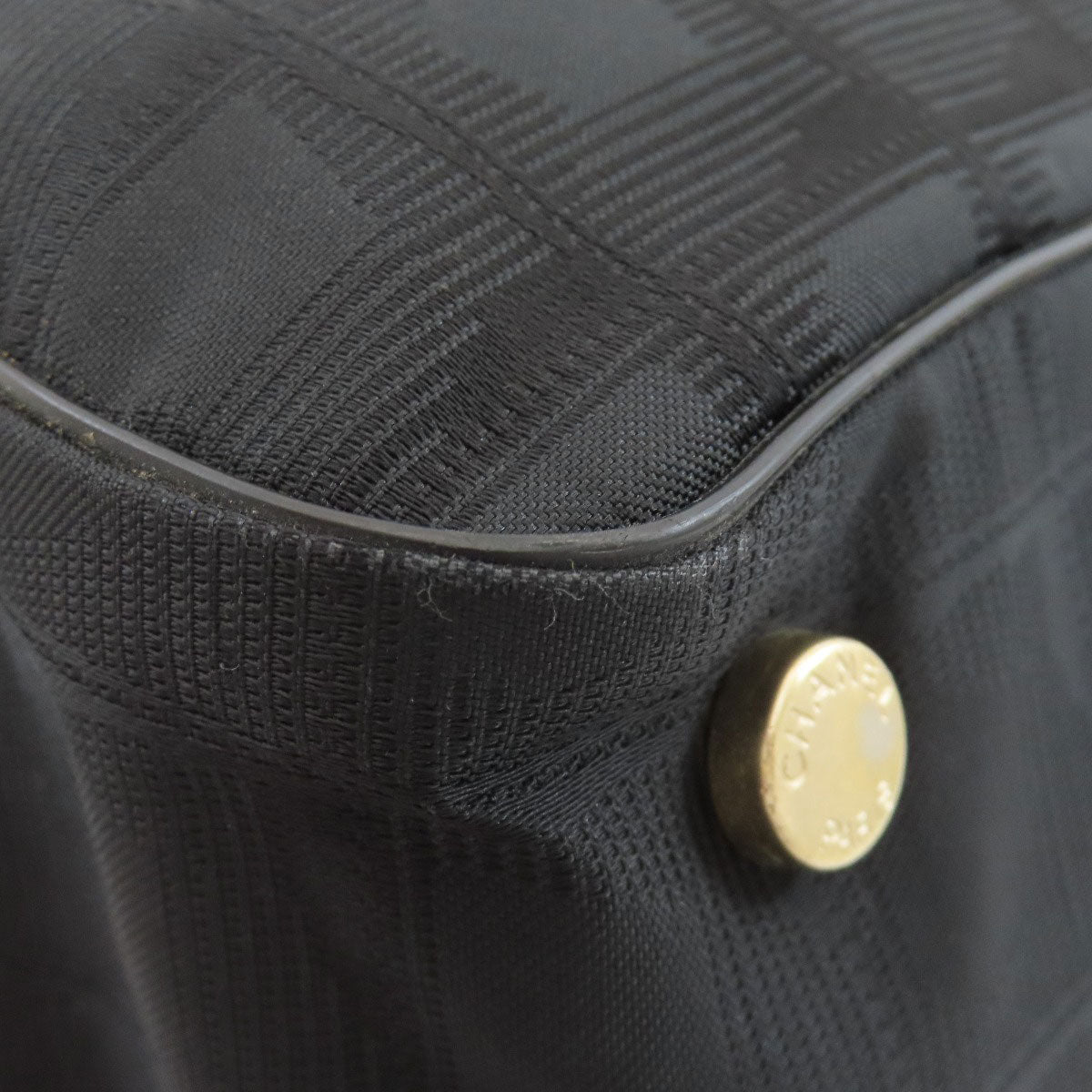 CHANEL New Travel MM Tote Bag Nylon jacquard Ladies [Used]