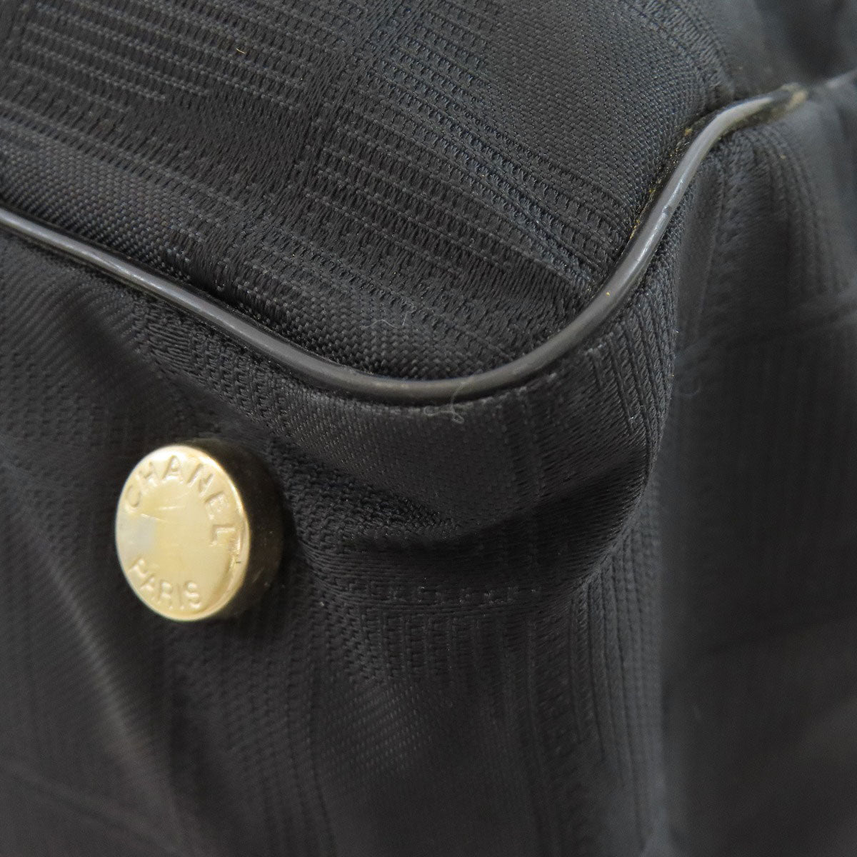 CHANEL New Travel MM Tote Bag Nylon jacquard Ladies [Used]