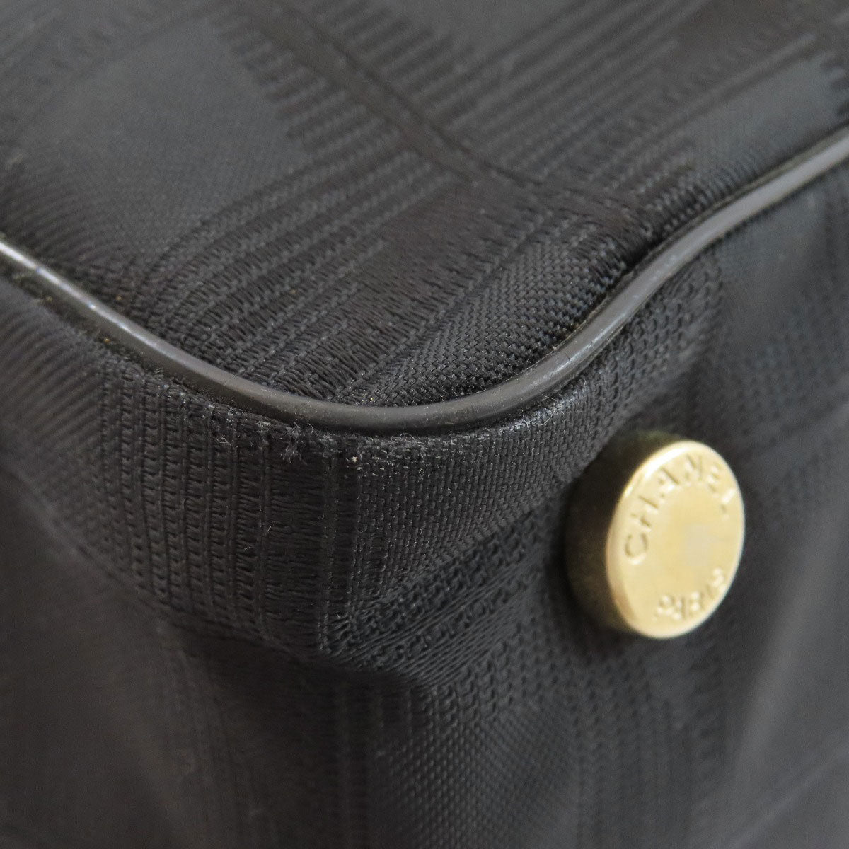 CHANEL New Travel MM Tote Bag Nylon jacquard Ladies [Used]