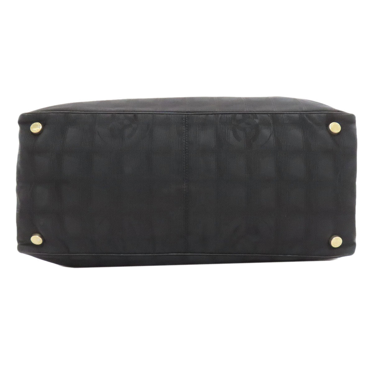 CHANEL New Travel MM Tote Bag Nylon jacquard Ladies [Used]