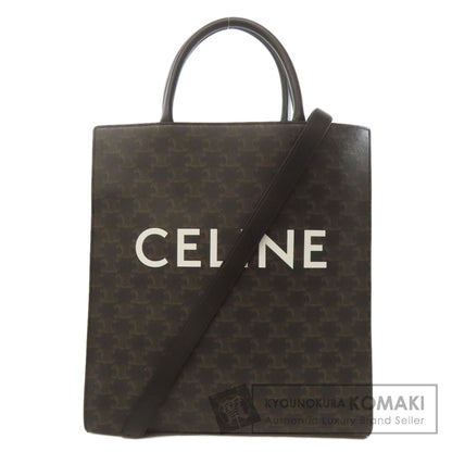 CELINE Vertical Cabas Triomphe 2WAY Tote Bag PVC Ladies [Used]