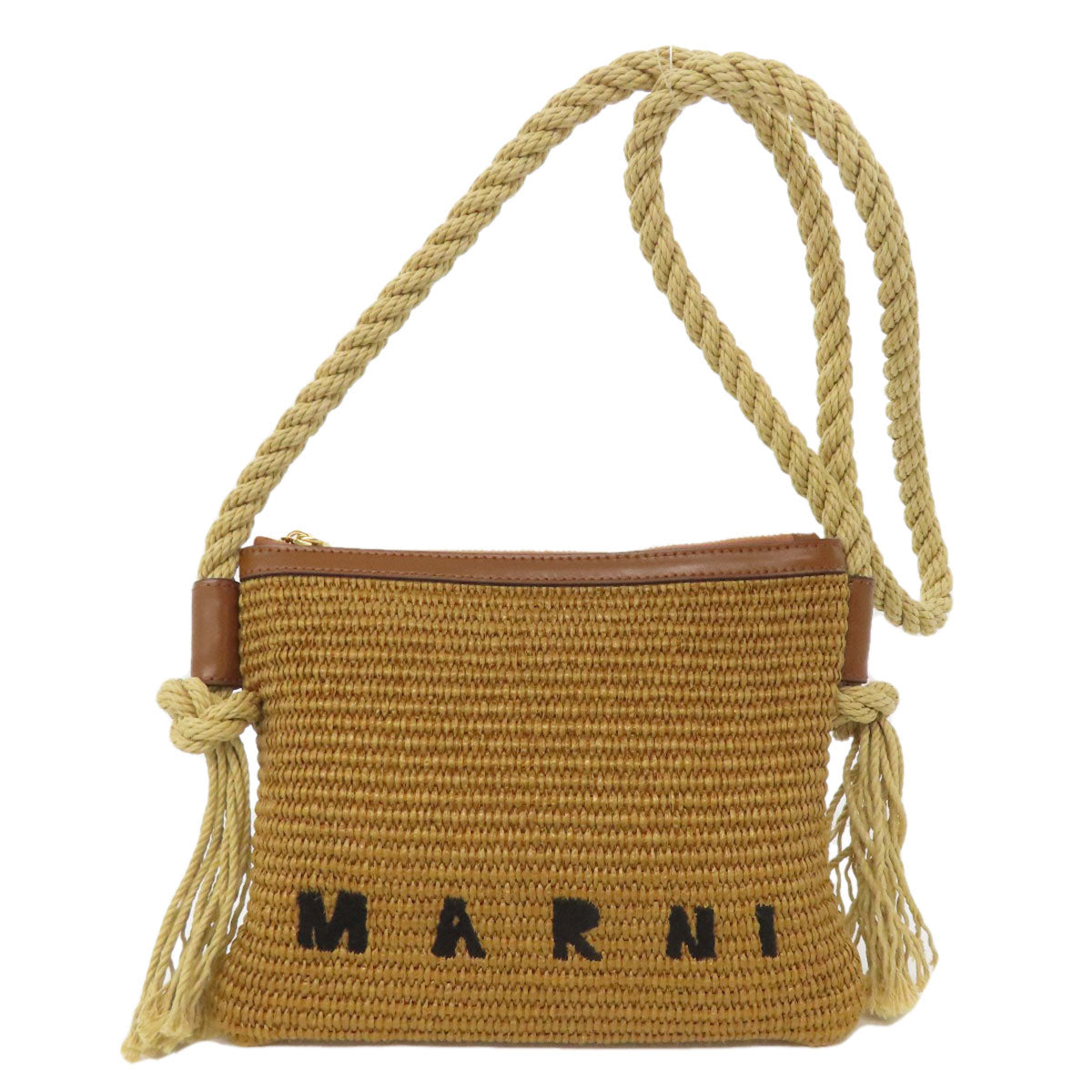 MARNI rope Shoulder Bag Raffia Ladies [Used]