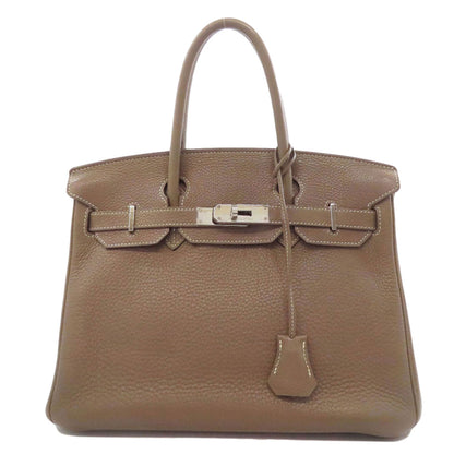 HERMES Birkin 30 Etoupe SilverHardware Handbag Taurillon Clemence Ladies [Used]
