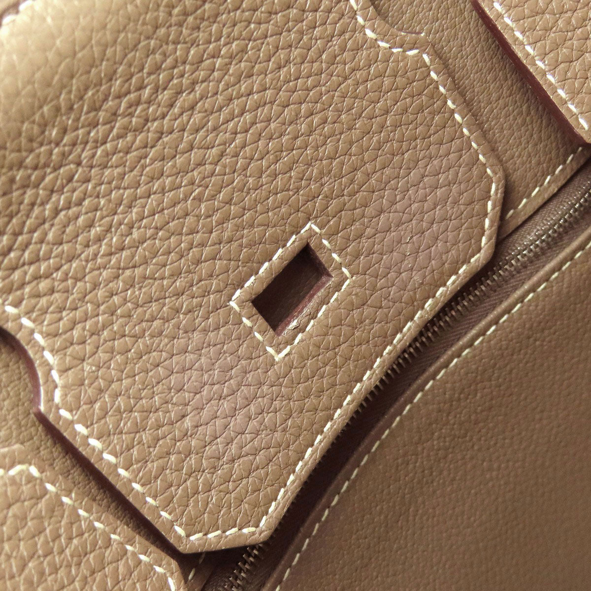 HERMES Birkin 30 Etoupe SilverHardware Handbag Taurillon Clemence Ladies [Used]