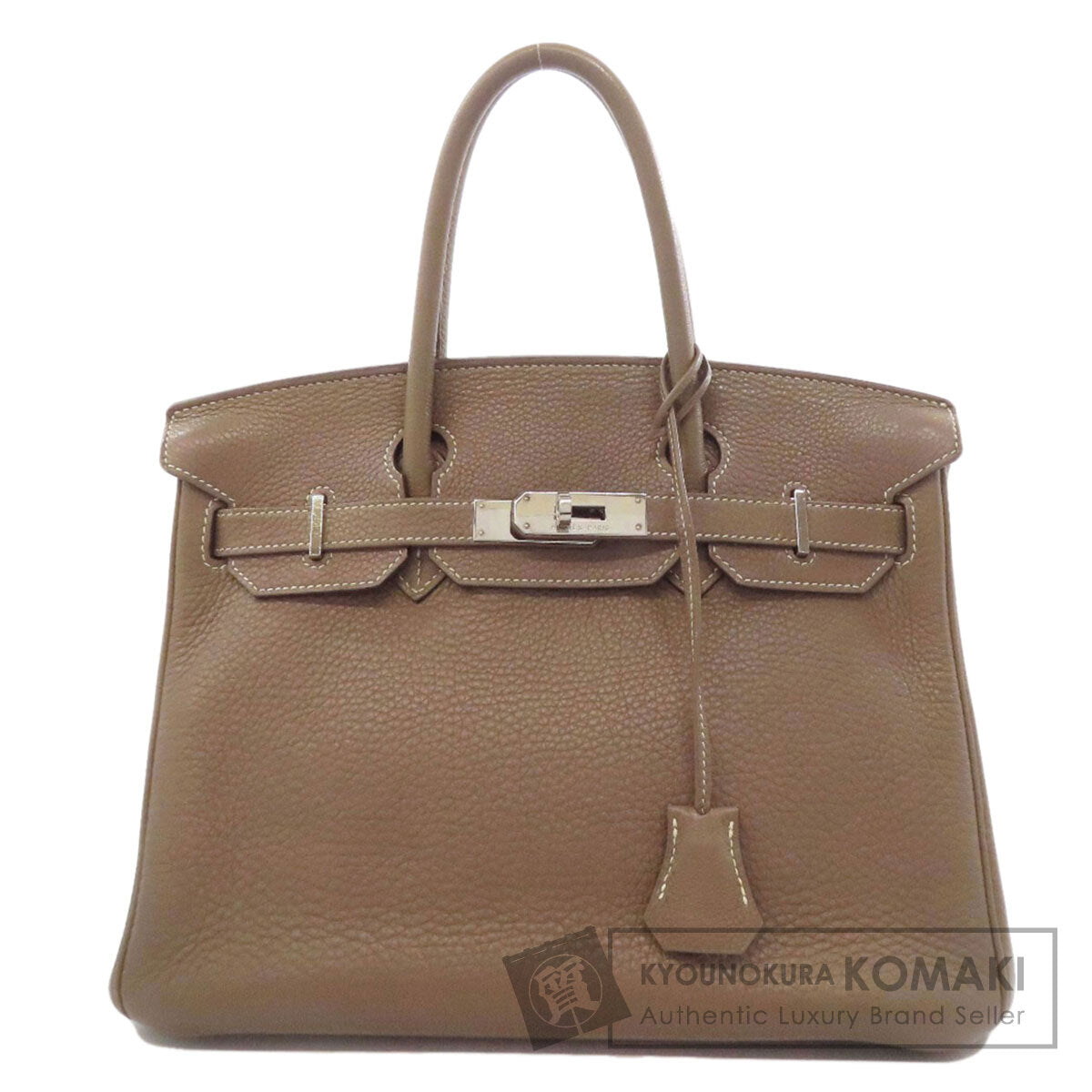 HERMES Birkin 30 Etoupe SilverHardware Handbag Taurillon Clemence Ladies [Used]