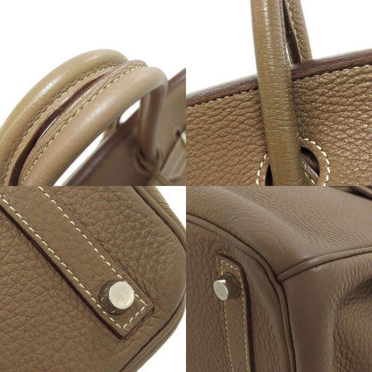 HERMES Birkin 30 Etoupe SilverHardware Handbag Taurillon Clemence Ladies [Used]