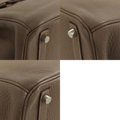 HERMES Birkin 30 Etoupe SilverHardware Handbag Taurillon Clemence Ladies [Used]