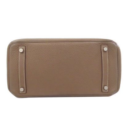 HERMES Birkin 30 Etoupe SilverHardware Handbag Taurillon Clemence Ladies [Used]