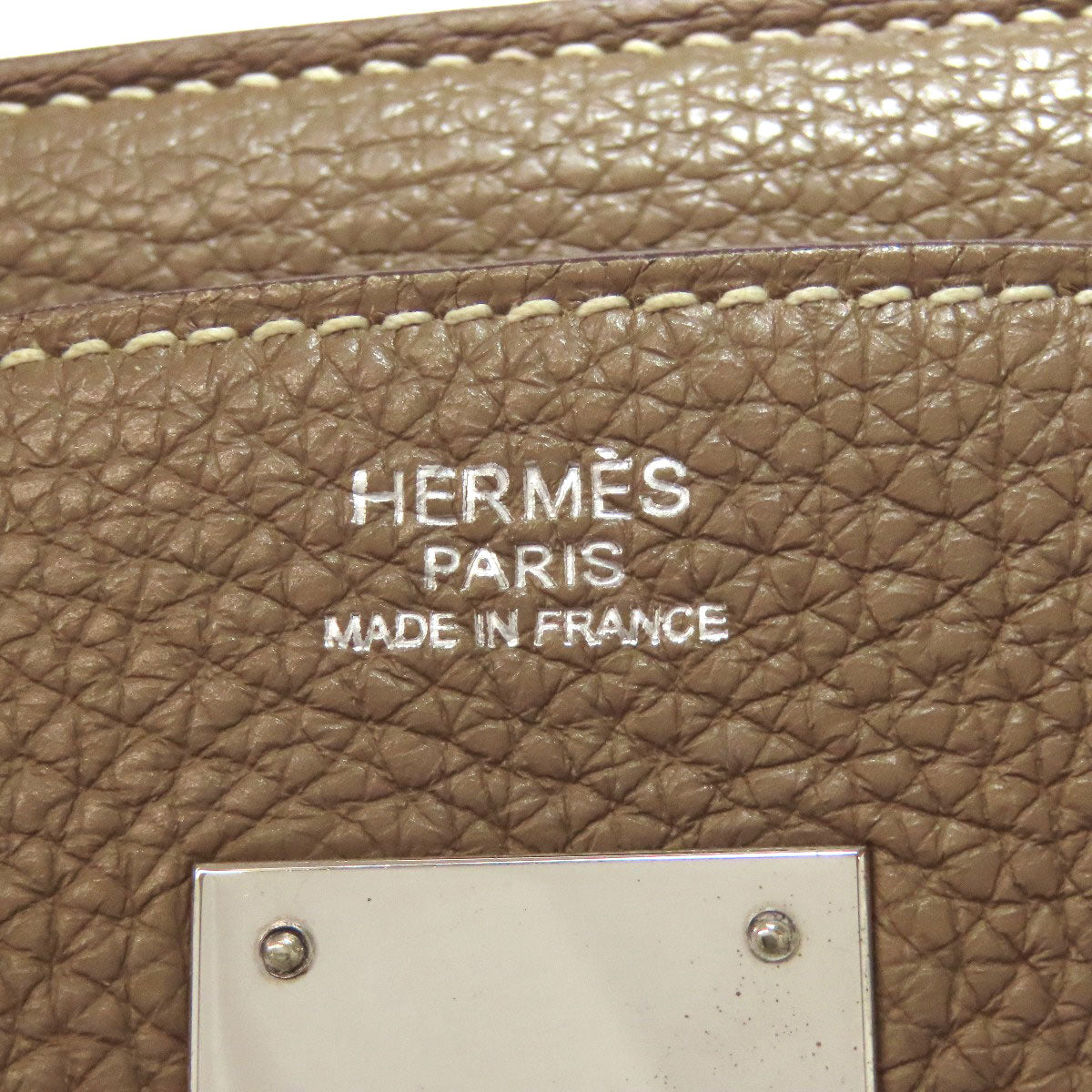 HERMES Birkin 30 Etoupe SilverHardware Handbag Taurillon Clemence Ladies [Used]