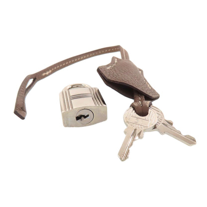 HERMES Birkin 30 Etoupe SilverHardware Handbag Taurillon Clemence Ladies [Used]