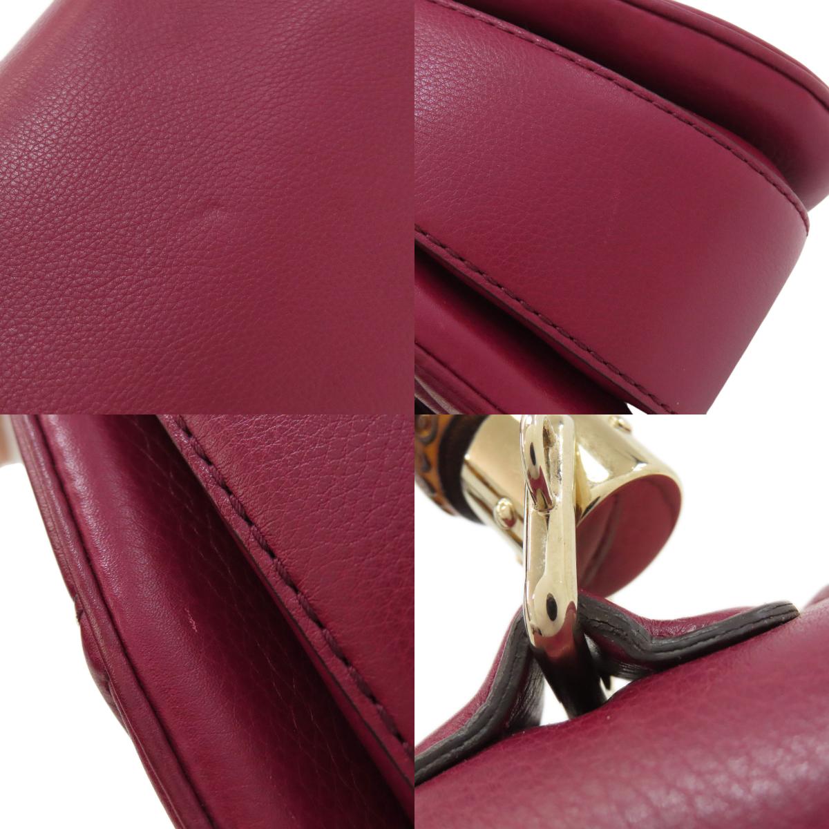 GUCCI 254834 Bamboo 2WAY Handbag Calf Ladies [Used]