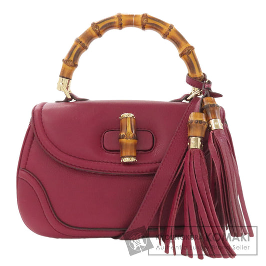 GUCCI 254834 Bamboo 2WAY Handbag Calf Ladies [Used]