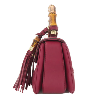GUCCI 254834 Bamboo 2WAY Handbag Calf Ladies [Used]