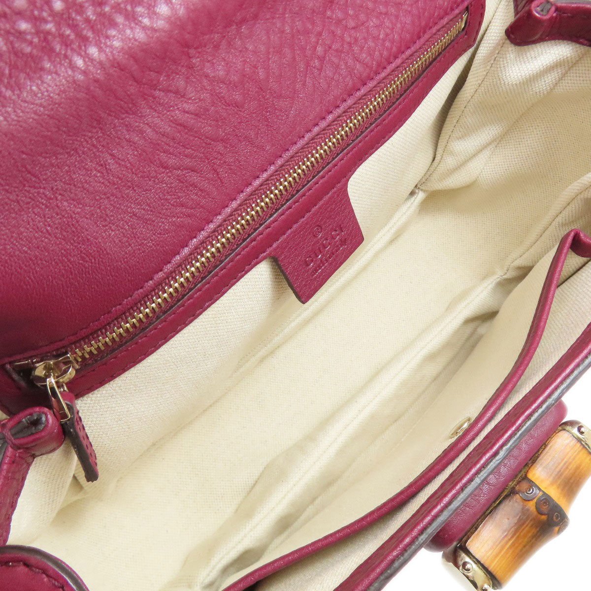 GUCCI 254834 Bamboo 2WAY Handbag Calf Ladies [Used]