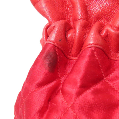 CHANEL DrawstringShoulder Matelasse GoldHardware Shoulder Bag Satin Ladies [Used]