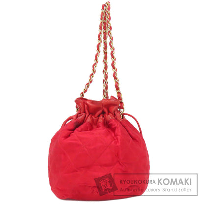 CHANEL DrawstringShoulder Matelasse GoldHardware Shoulder Bag Satin Ladies [Used]