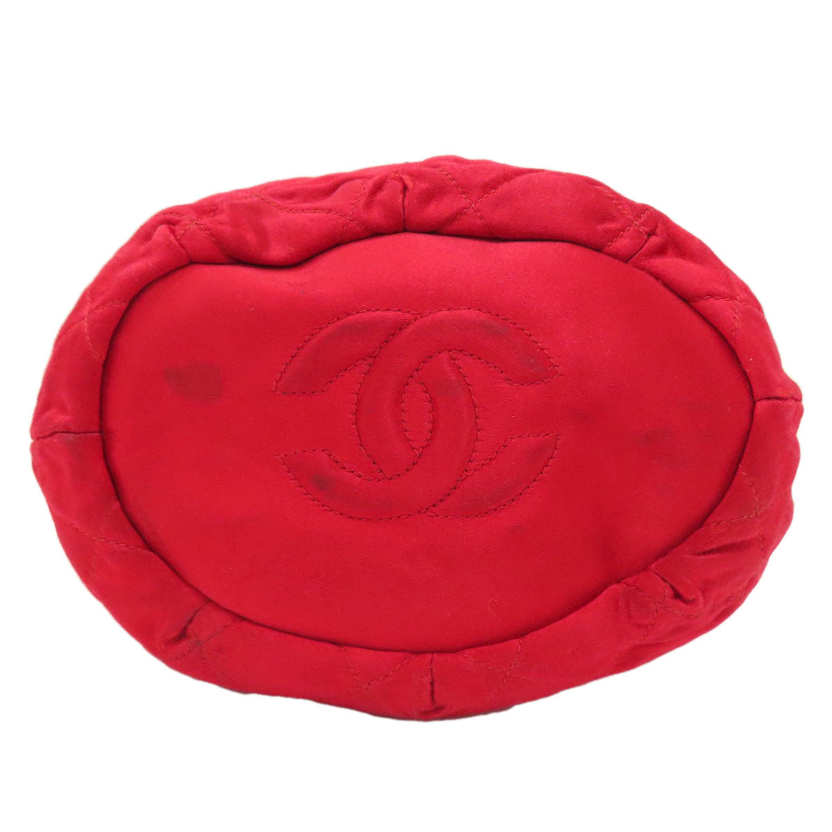 CHANEL DrawstringShoulder Matelasse GoldHardware Shoulder Bag Satin Ladies [Used]