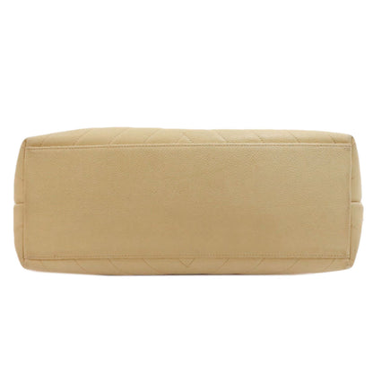 CHANEL V stitch Tote Bag Grained Calfskin Skin Ladies [Used]